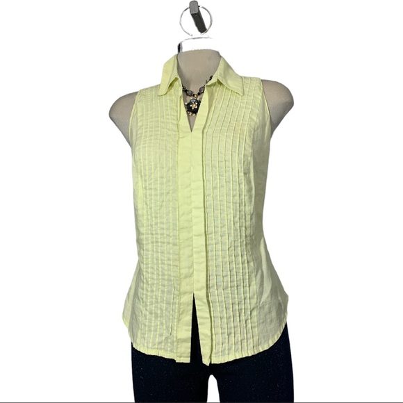 Bianca  Nygard Clear Green Sleeveless Top Size 10 - Picture 4 of 8